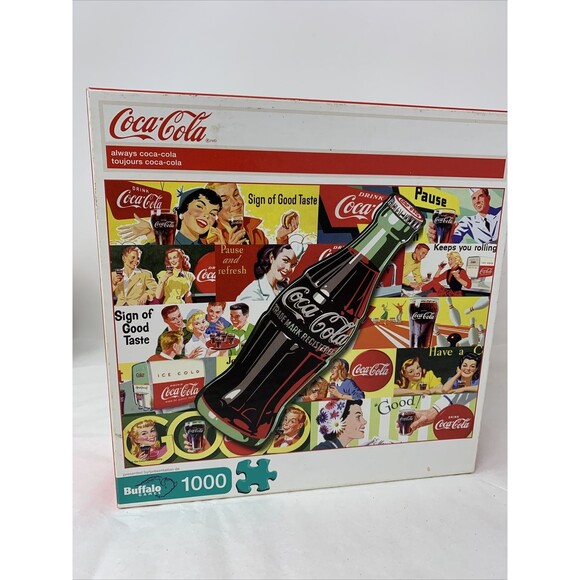 Buffalo Games Other - Buffalo Games Always Coca-Cola 1000 Piece Jigsaw Puzzle Sealed Retro Design Ads